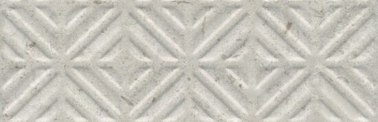 KERAMA MARAZZI 11209R/4 Бордюр Карму серый светлый матовый обрезной 30х9,6 30x9,6x10