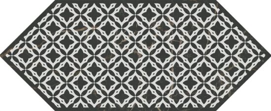 KERAMA MARAZZI HGD/A480/35006 Декор Келуш 1 черно-белый 14х34 14x34x6,9
