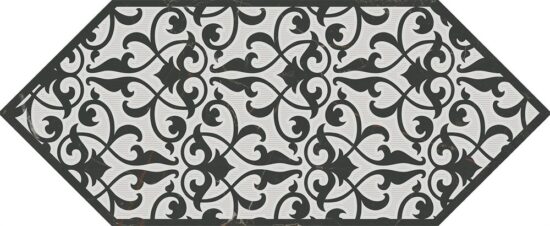 KERAMA MARAZZI HGD/A481/35006 Декор Келуш 2 черно-белый 14х34 14x34x6,9