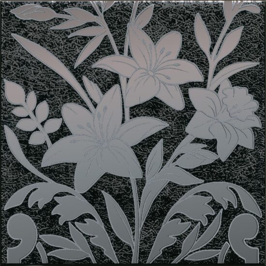 KERAMA MARAZZI HGD/B567/5292 Декор Барберино 3 чёрный глянцевый 20x20x0,69