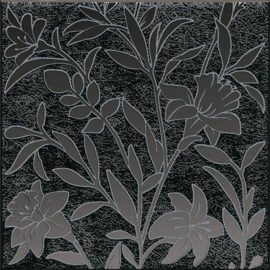KERAMA MARAZZI HGD/B568/5292 Декор Барберино 4 чёрный глянцевый 20x20x0,69