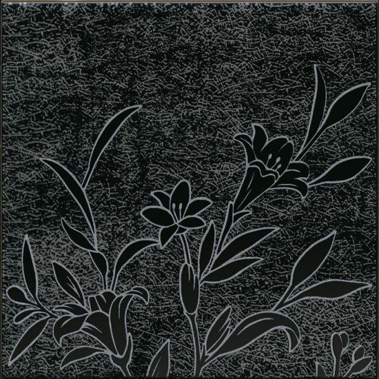 KERAMA MARAZZI HGD/B569/5292 Декор Барберино 5 чёрный глянцевый 20x20x0,69
