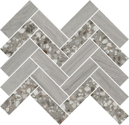 KERAMA MARAZZI T042/SG5267 Декор Монтиони мозаичный серый 34х35,5x0,9