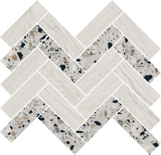 KERAMA MARAZZI T042/SG5268 Декор Монтиони мозаичный белый 34x35,5x0,9