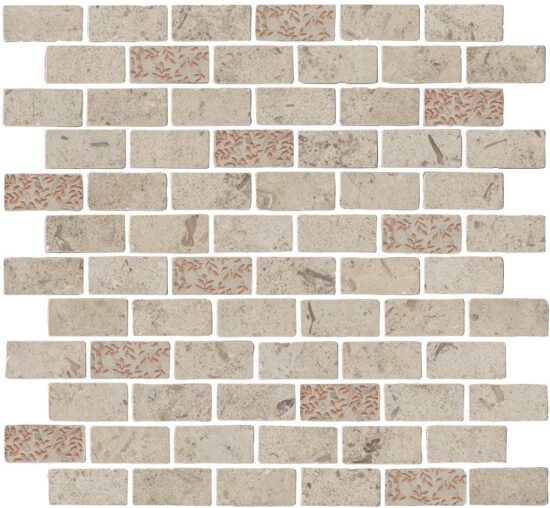 KERAMA MARAZZI MBD014 Декор Про Лаймстоун Антика 2 мозаичный бежевый матовый 32х30х0,9