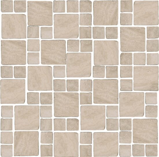 KERAMA MARAZZI MBD007 Декор Риальто Антика 3 мозаичный бежевый матовый 30х30х0,9