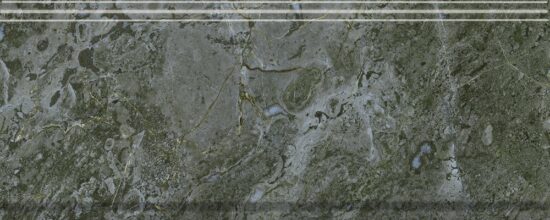 KERAMA MARAZZI BDA026R Бордюр Серенада зелёный глянцевый обрезной 30x12x1,3