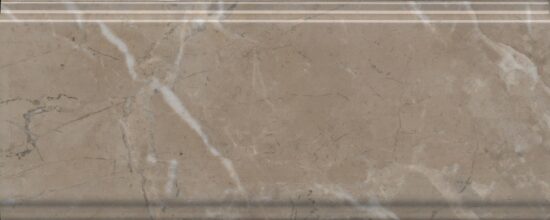 KERAMA MARAZZI BDA027R Бордюр Серенада бежевый тёмный глянцевый обрезной 30x12x1,3