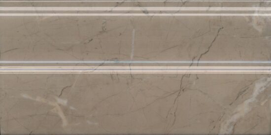 KERAMA MARAZZI FMA032R Плинтус Серенада бежевый тёмный глянцевый обрезной 30x15x1,7