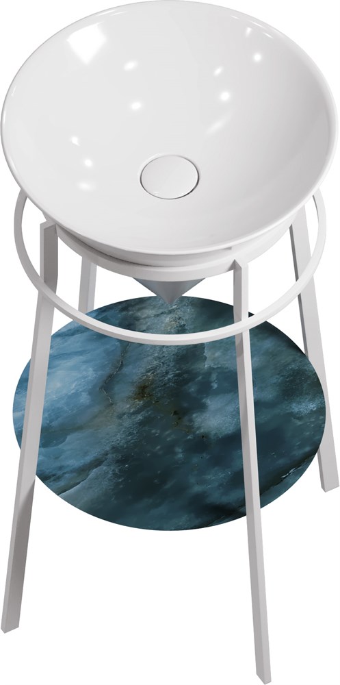 KERAMA MARAZZI CO.44WHT.M Метал.структура CONO 44 см, цвет: белый матовый