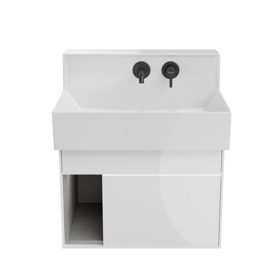 KERAMA MARAZZI LO.M.65WHT Тумба LOGICA M подвесная 2 выдвижных ящика 65, белоснежный