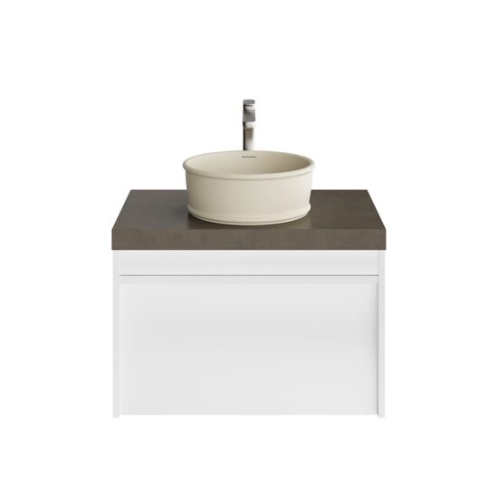 KERAMA MARAZZI MO.70.1+1WHT Тумба MODULA подвесная 70 с ящиком 1+1, белая глянцевая