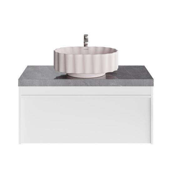 KERAMA MARAZZI MO.100.1+1WHT Тумба MODULA подвесная 100 с ящиком 1+1, белая глянцевая