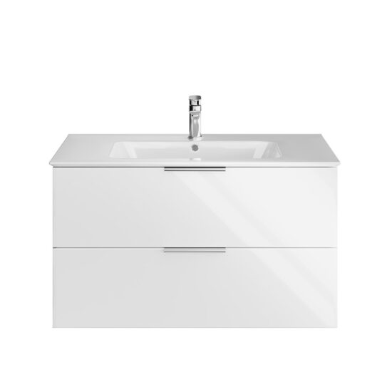 KERAMA MARAZZI PI.F.95WHT Тумба PIANO Forte подвесная 95 см, 2 ящика, белый глянцевый