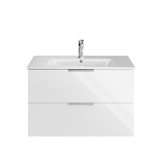 KERAMA MARAZZI PI.F.85WHT Тумба PIANO 85 см, 2 ящика, белый глянец