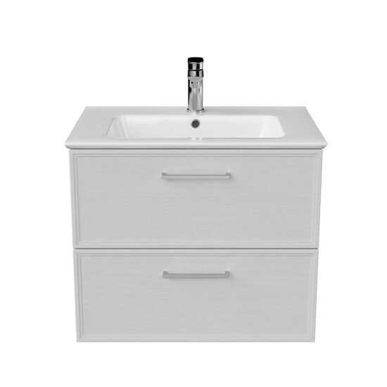 KERAMA MARAZZI PIA.CL.65WHT.M Тумба PIANO Classic подвесная 65 см, 2 ящика, ясень белый матовый