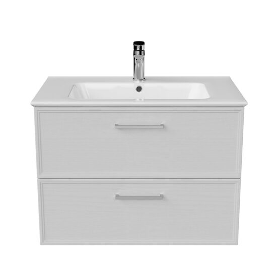 KERAMA MARAZZI PIA.CL.75WHT.M Тумба PIANO Classic подвесная 75 см, 2 ящика, ясень белый матовый
