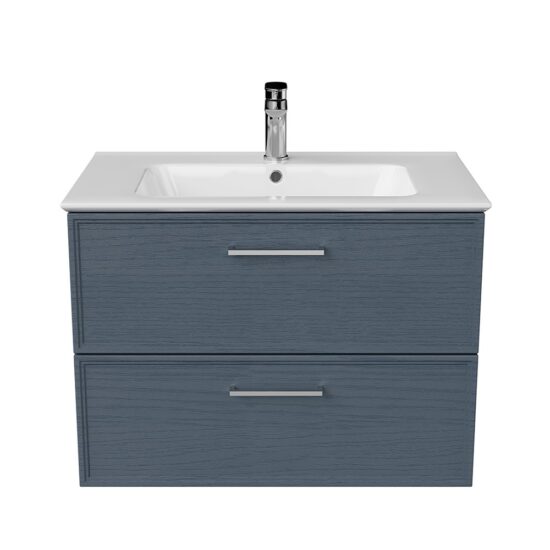 KERAMA MARAZZI PIA.CL.75BLU.M Тумба PIANO Classic подвесная 75 см, 2 ящика, ясень синий матовый