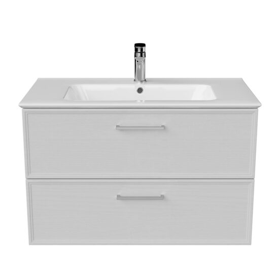 KERAMA MARAZZI PIA.CL.85WHT.M Тумба PIANO Classic подвесная 85 см, 2 ящика, ясень белый матовый