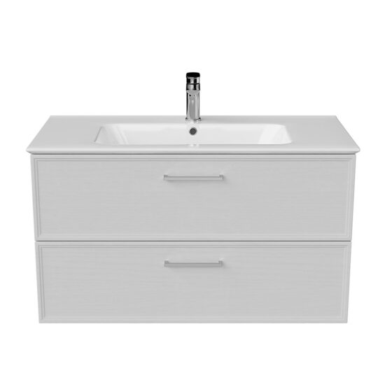 KERAMA MARAZZI PIA.CL.95WHT.M Тумба PIANO Classic подвесная 95 см, 2 ящика, ясень белый матовый