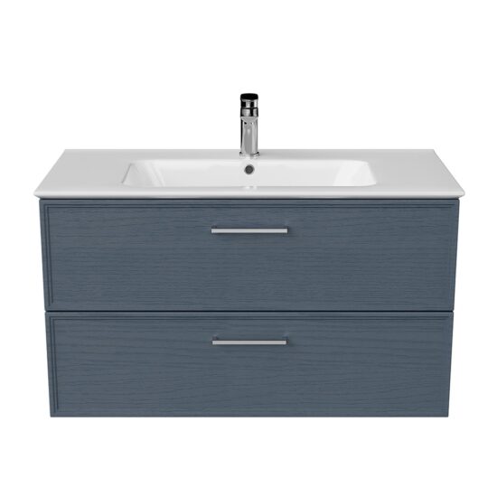 KERAMA MARAZZI PIA.CL.95BLU.M Тумба PIANO Classic подвесная 95 см, 2 ящика, ясень синий матовый
