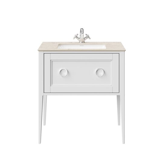 KERAMA MARAZZI PL.CN.80.1WHT.M Тумба PLAZA Classic NEO напольная с ящиком 80, белая матовая