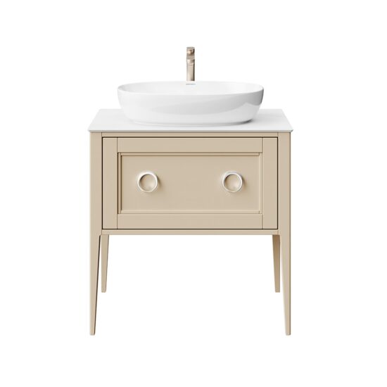 KERAMA MARAZZI PL.CN.80.1+1CAP.M Тумба PLAZA Classic NEO напольная 1+1 ящик 80, капучино матовый