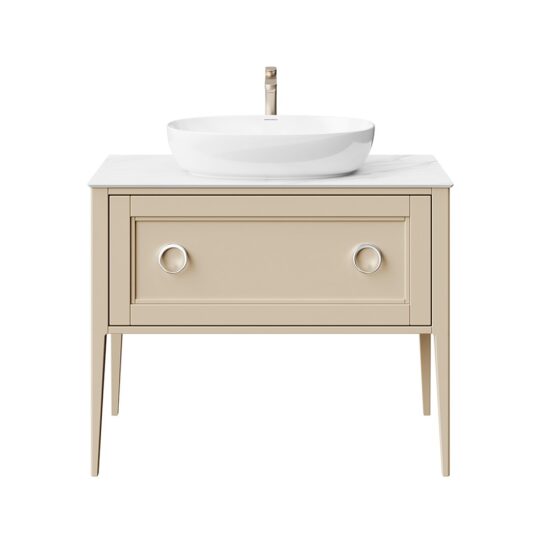 KERAMA MARAZZI PL.CN.100.1+1CAP.M Тумба PLAZA Classic NEO напольная 1+1 ящик 100, капучино матовый