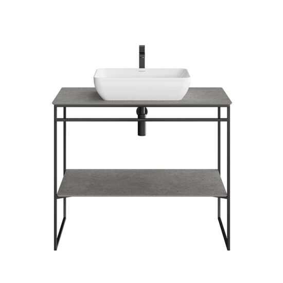 KERAMA MARAZZI PL.N.100.01BLK.M Метал.структура PLAZA Next напольная 100 см, черный матовый