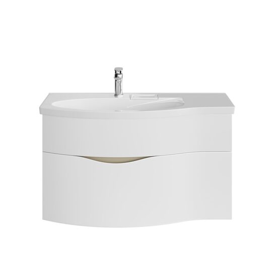 KERAMA MARAZZI RV.100LhWHT.M Тумба RIVA 100 см левая, белая матовая
