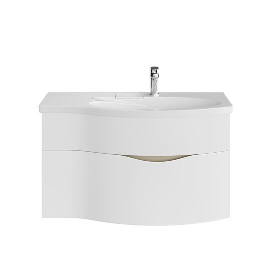 KERAMA MARAZZI RV.100RhWHT.M Тумба RIVA 100 см правая, белая матовая