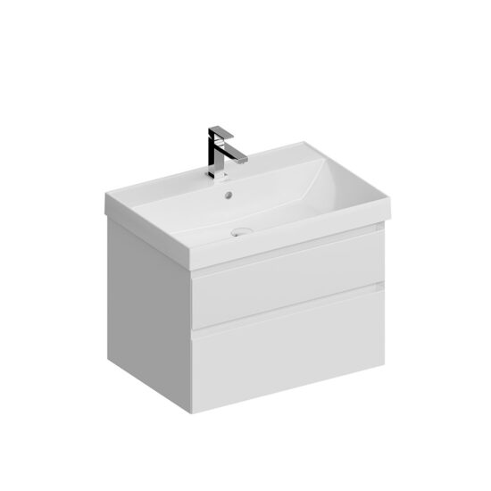 KERAMA MARAZZI CUB.70.2/WHT.M Тумба CUBO подвесная с ящиками 70, белая матовая