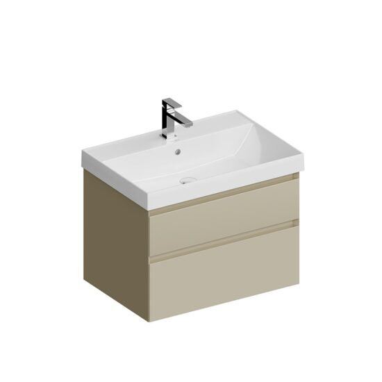 KERAMA MARAZZI CUB.70.2/LIM Тумба CUBO подвесная с ящиками 70, лимо матовая