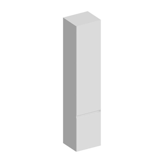 KERAMA MARAZZI CUB.165Rh/WHT.M Пенал CUBO подвесной правый 165, белая матовая