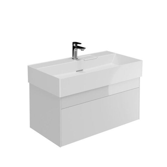 KERAMA MARAZZI LOG.90.2/WHT Тумба LOGICA подвесная 2 ящика 90 см, белоснежный