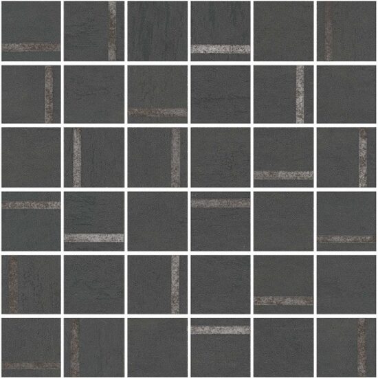 KERAMA MARAZZI SG640520/MM Декор Гварди 2 мозаичный антрацит матовый обрезной 30x30x0,9