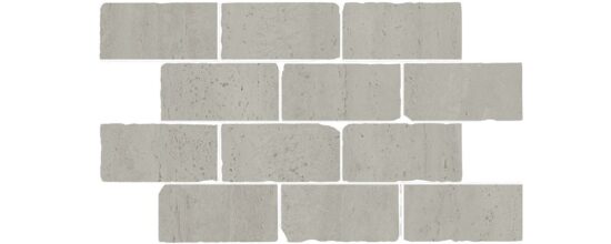 KERAMA MARAZZI BR032 Бордюр Сан-Марко мозаичный серый светлый матовый обрезной 46,5x26,5x0,9