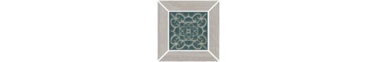 KERAMA MARAZZI ID151 Вставка Тровазо наборный серый светлый матовый 13x13x0,9