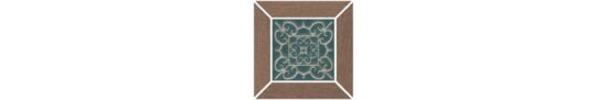 KERAMA MARAZZI ID156 Вставка Тровазо наборный коричневый матовый 13x13x0,9