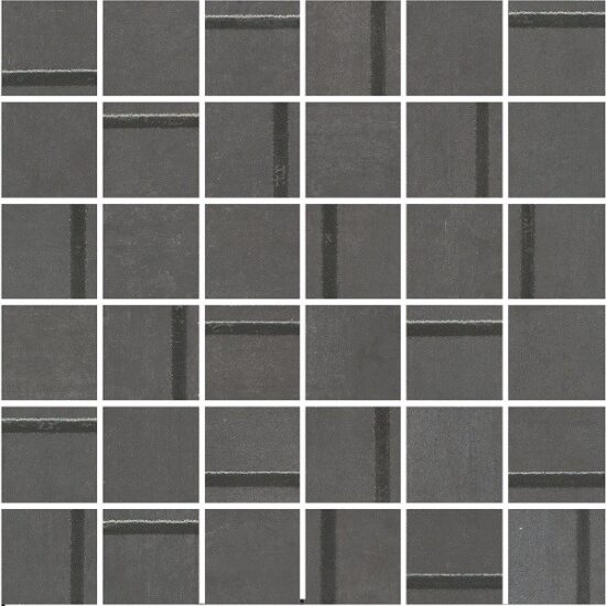 KERAMA MARAZZI MM13132 Декор Гварди 1 мозаичный антрацит матовый обрезной 30x30x0,9