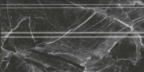 KERAMA MARAZZI FMA034R Плинтус Коррер чёрный глянцевый обрезной 30x15x1,7