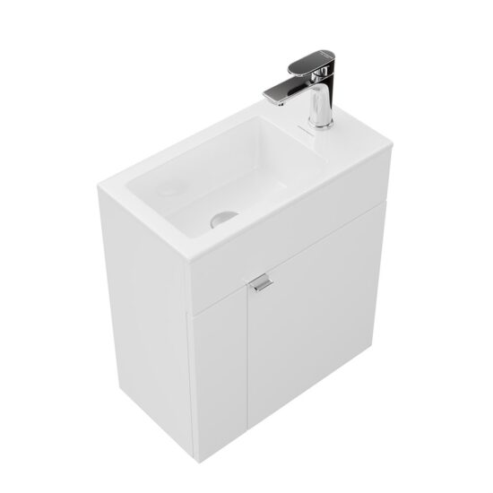 KERAMA MARAZZI LAT.50.1/WHT Тумба LATO подвесная с дверцей 50, белая глянцевая