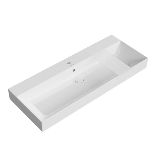 KERAMA MARAZZI GR.wb.120 Раковина GRANDE мебельнаяподвесная 120 с крепежом, белая глянцевая