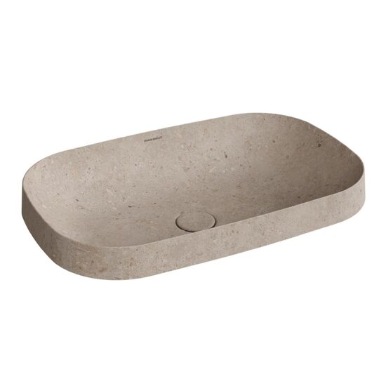 KERAMA MARAZZI MA.wbi.65/STB Раковина MAGICA встраиваемая сверху 65 с донным клапаном, бежевый камень