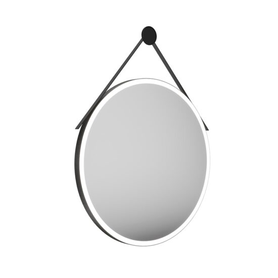 KERAMA MARAZZI CO.mi.P.70/BLK Зеркало CONO 70 см, круглое с металличеким креплением к стене, цвет черный матовый