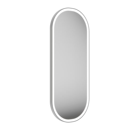 KERAMA MARAZZI CO.mi.PL.42/WHT Зеркало CONO овальное 42 с подсветкой, белое матовое