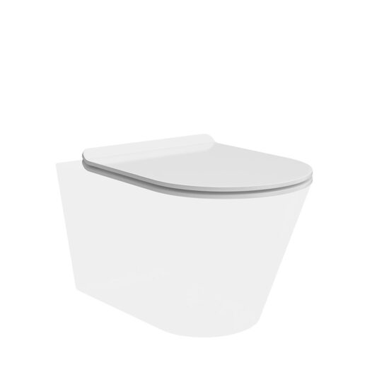 KERAMA MARAZZI KMDP.seat.00/WHT Сиденье для унитаза универсальное с комплектом крепежей, белое глянцевое