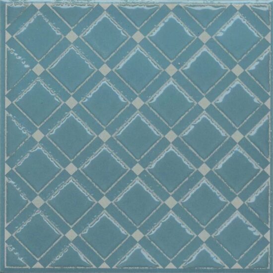 KERAMA MARAZZI KMD3STA016GN Декор Бахия 1 бирюзовый глянцевый 9,8x9,8x0,7
