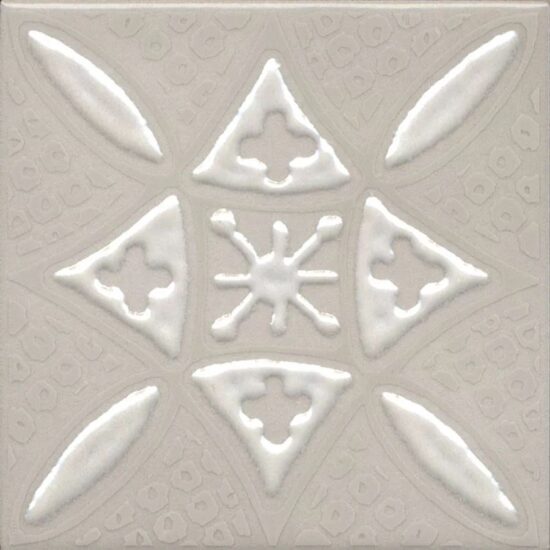 KERAMA MARAZZI KMD3STA018GN Декор Бахия 2 серый светлый глянцевый 9,8x9,8x0,7