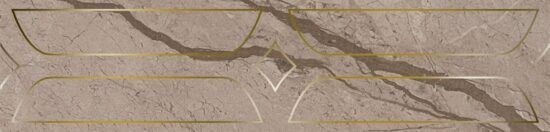 KERAMA MARAZZI KMB3STA010BR Бордюр Ифран бежевый светлый глянцевый обрезной 60x14,5x0,9
